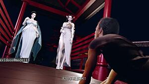 Thin old man fucks chinese beauty!