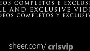 athletic brazilian cristina almeida flashes her cameltoe in tight shorts during workout at gym in fortaleza ce, filmed by her cuckold husband