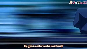 Beautiful big tits in anime hentai scenes with hardcore actions