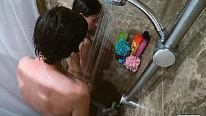 very attractive russian neighbor asked me to join her in the shower for sex