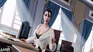 Bad Student Kaisa Punished By Three Big Dicks!