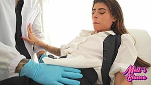 Shy doctor gets seduced to bang me hard in his office after checkup