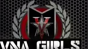 hot cougar vicky vette ties her huge tits and masturbates softly