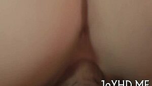 Teen hottie casually enjoys rough blowjob and fucking in missionary position.