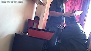 Office blowjob turns into outdoor creampie with boss