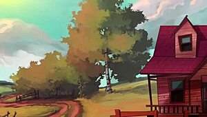 Country Werewolf Bangs Two Rural Chicks at Once. Wild Hentai Action!