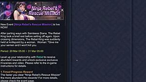 ep1 touching rebels pussy with her kunai buttplug in king of kinks 3d hentai lesbian kinky