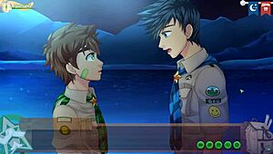 game friends camp episode 27 - natsumi and keitaro have sex on the pier russian voice acting