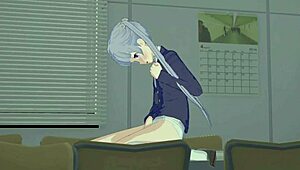 aoba suzukaze and hifumi takimoto masturbate in futanari sex