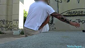 Public Agent Cherry Kiss Takes an Anal Creampie Outdoors