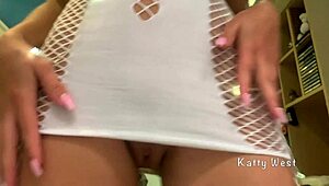 Masturbate Pussy With Power Vibrator Domi Until I Cum Close Up Katty West 18 Y O