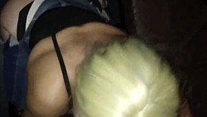 Holy Cow, Blondie Married Woman Rocks the Glory Hole!