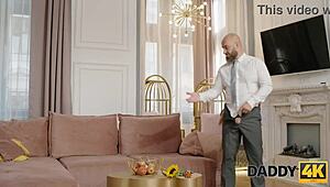 Young Czech 18+ gets wild with hairless pussy and huge cock in European action