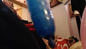 hey, wanna see big wet orgasm with these huge balloons?