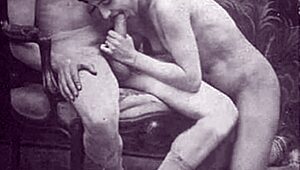 Vintage hairy scenes with anything goes flair