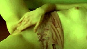 shy young 18+ virgin starts undressing, then masturbates after clothes ripped