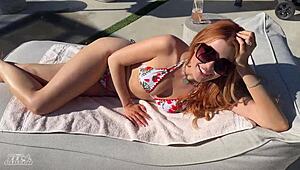 Hey, you screwing my boss's daughter by his pool?