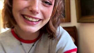 Little step sister gets freaky with Alex Adams in wild family therapy session.