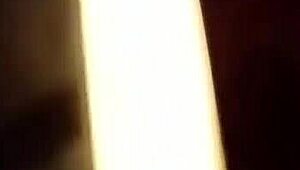 spying on a prostitute shaving her hairy pussy in secret.