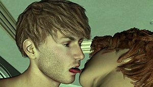 3D Anal Bedroom Erotica Animation - Cum in Arse with Squirting Action Scene 01