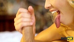 Rim4K: Stranger Danger with European Babe Giving Wild Rimjob on Fake Tits