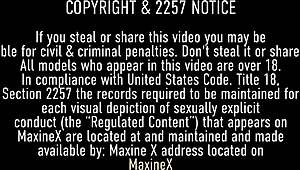 maxine dives into muff with dirty talk and riding