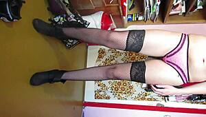 Leg Show Custom Video with Skirt, Shoes, Stockings, and Foot Fetish