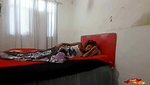 Woke up my stepdaughter to take her tight anal