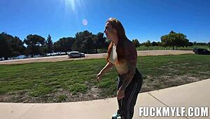 skating with sophia locke and nicole nichols in a reality amateur pov