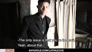 Engaging strong boy Danny for construction turns into a hot blowjob - Latin Leche