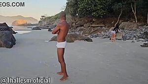 Hey, found this tattooed Latina lost at nude beach. Had no choice but to ride my cock!