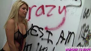 Laela Pryce deepthroats monster cock with wet pussy