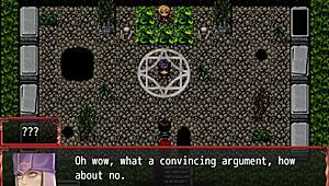 Harem in another world hentai game ep 3, farmer’s daughter plays with furry horsecock dildo 😜