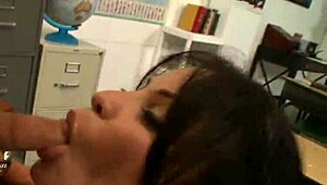 Latina office slut asks, Boss, fuck me at work right now?