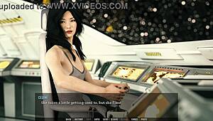 Hey, this Asian girl with small tits just loves riding my big cock in unending void 10