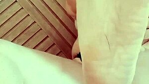 Fetish Focus On Petite Blonde's Wet Pussy