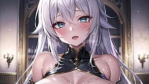 Big tits anime girls spread wet pussy legs for masturbation with asmr sounds! 😍