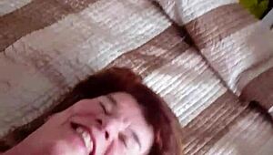 69-Year-Old Granny Dot from Wales Sucks Young Black Shaft