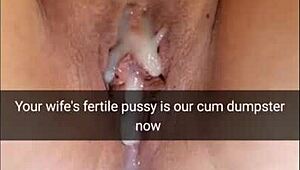 my cheating wife gets multiple creampies in her tight pussy