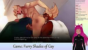 vtuber lewdneko dives into furry shades of gay in this first part