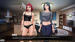 complete gameplay of our red string part 4, with big tits and dancing scenes