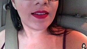 Brazilian Crossdresser Gives Jerk Off Instructions In Traffic