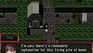 Harem in another world hentai game ep 3, farmer’s daughter plays with furry horsecock dildo 😜