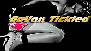 Sexy black teen Cavon bound and tickled in tight pantyhose