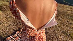 I fucked her wet pussy outdoors today