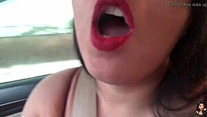 Brazilian Crossdresser Gives Jerk Off Instructions In Traffic