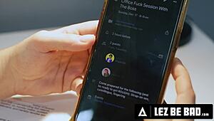 Lez be bad - pawg secretary dominated by femdom boss strap-on