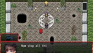 Harem in another world hentai game ep 3, farmer’s daughter plays with furry horsecock dildo 😜