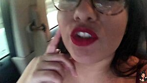 Brazilian Crossdresser Gives Jerk Off Instructions In Traffic