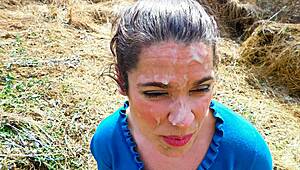 Public Cumwalk Turns Into Brutal Cum Facial Walk Of Shame.